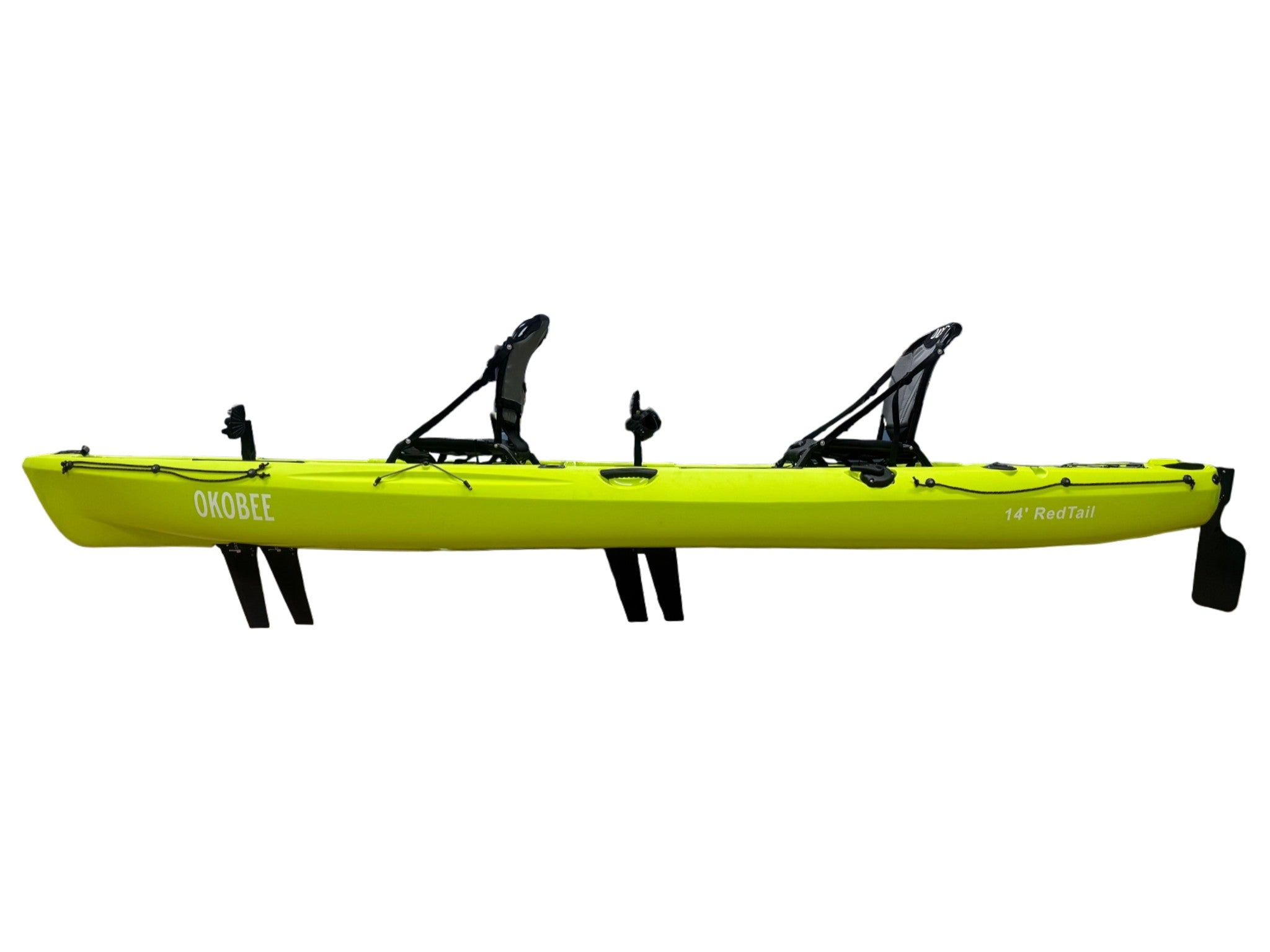 kayak tandem pedal 14' Okobee RedTail Tandem Fin Drive Kayak – Vanhunks USA